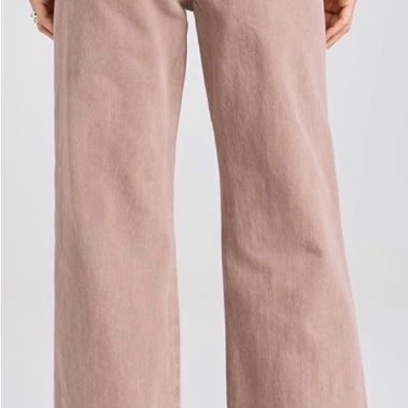 Veronica Beard Taylor High Rise Wide-Leg Jeans in Tan Sierra - Picture 2 of 9